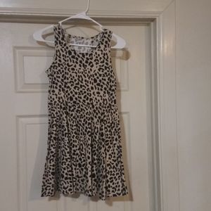 Girl's leopard print dress size large